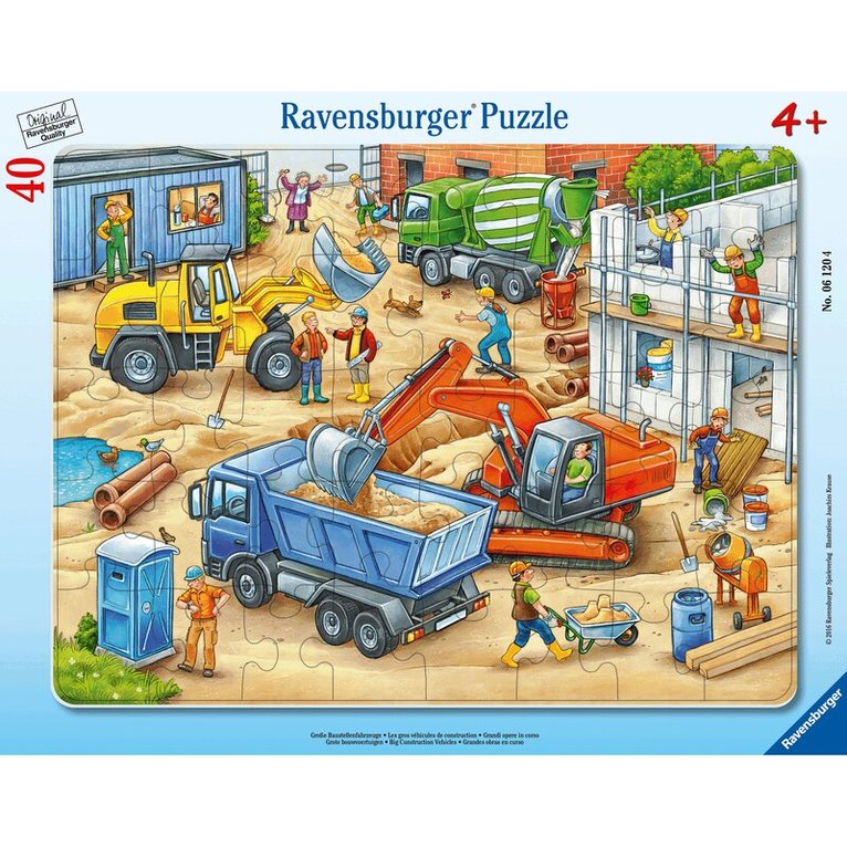 Pussel 40 bitar Big Construction Vehicles, Övrigt