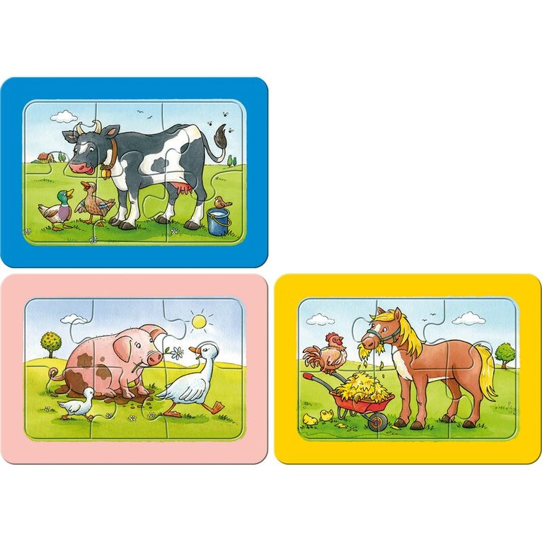 Pussel 3x6 bitar Good Animal Friends, Övrigt