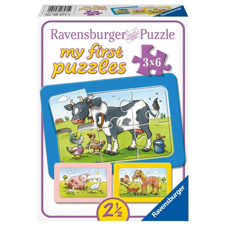 Pussel 3x6 bitar Good Animal Friends, Övrigt