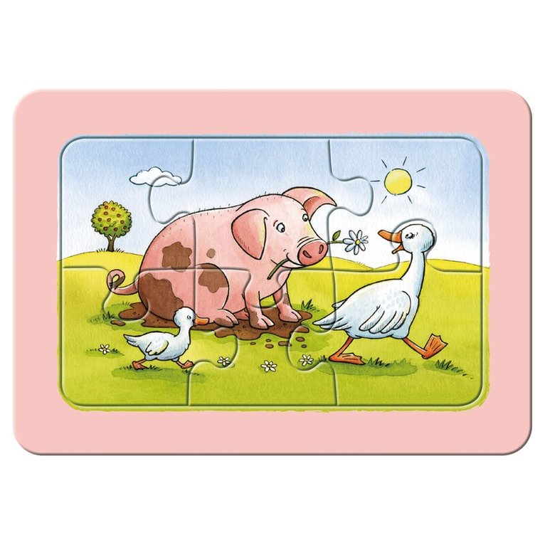 Pussel 3x6 bitar Good Animal Friends, Övrigt
