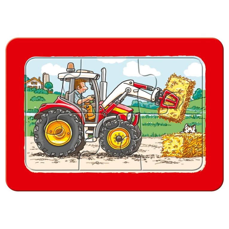 Pussel 3x6 bitar Excavator Tractor & Dump Truck, Övrigt