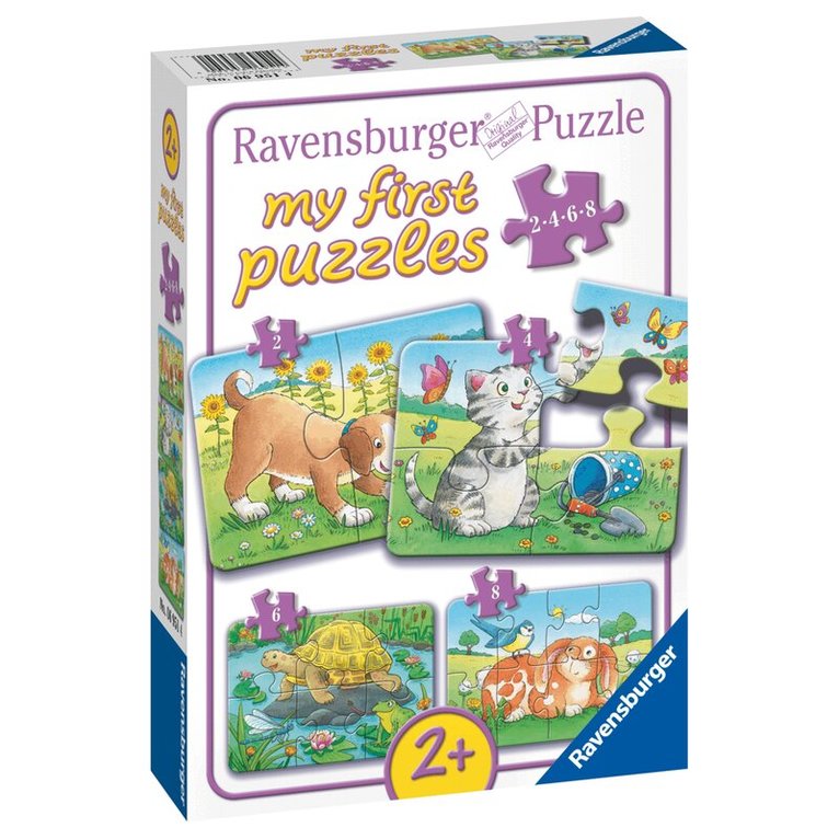 Pussel 2/4/6/8 bitar Cute Pets, Övrigt