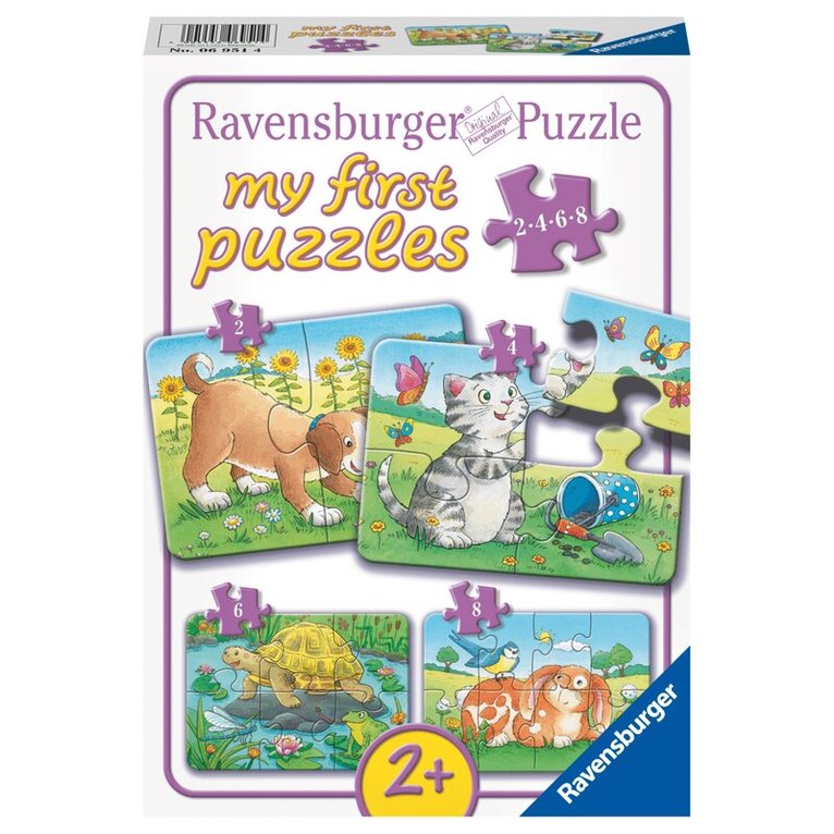 Pussel 2/4/6/8 bitar Cute Pets, Övrigt