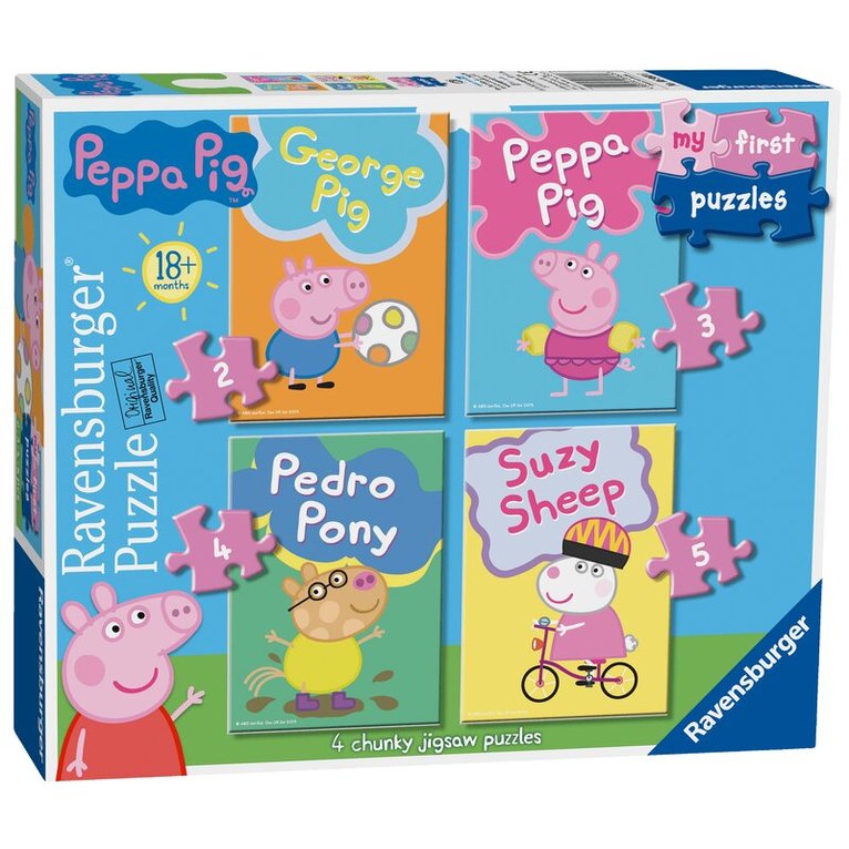 Pussel 2/3/4/5 bitar Peppa Pig My First Puzzle, Övrigt