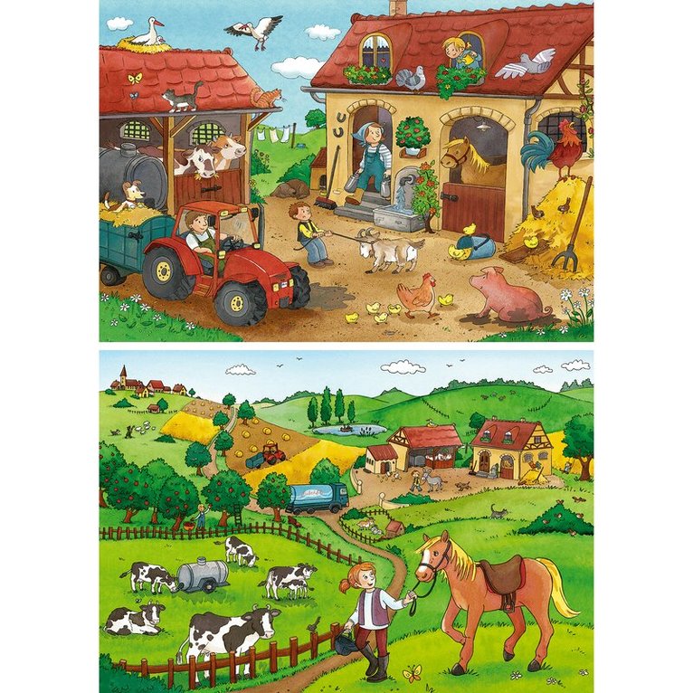 Pussel 2x12 bitar Working on the Farm, Övrigt