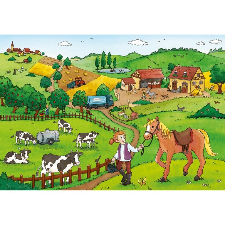 Pussel 2x12 bitar Working on the Farm, Övrigt