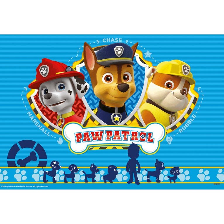 Pussel 2x12 bitar Paw Patrol puzzle, Övrigt
