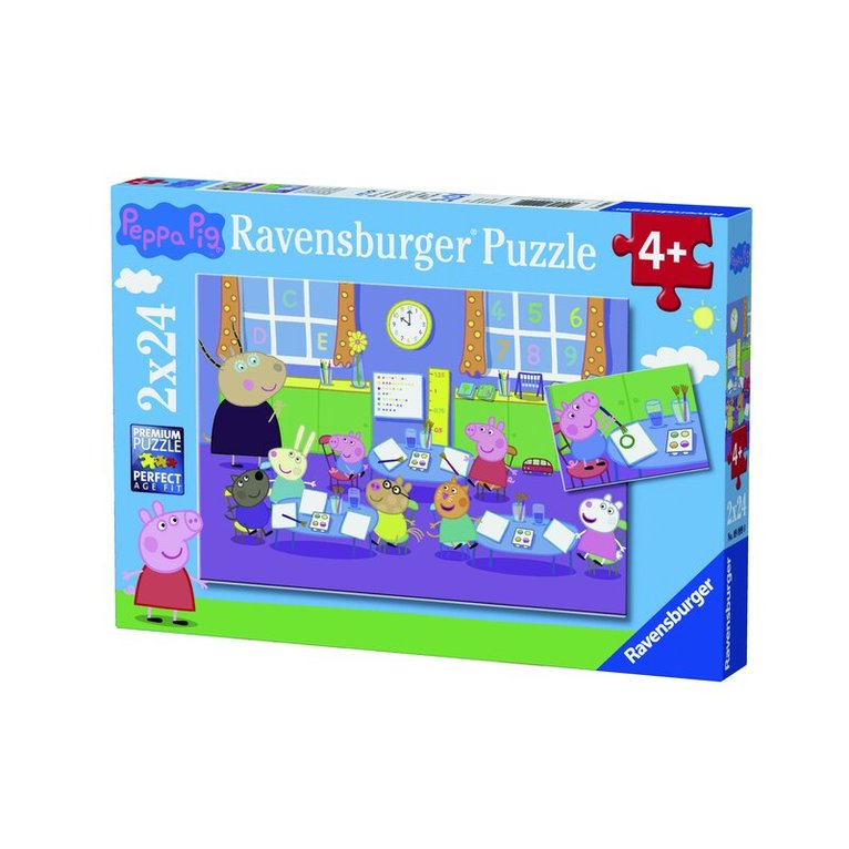 Pussel 2x24 bitar Peppa Pig at Playgroup, Övrigt