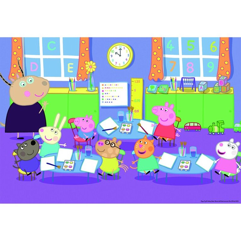 Pussel 2x24 bitar Peppa Pig at Playgroup, Övrigt