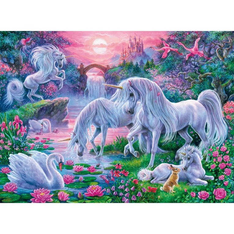 Pussel 150 bitar Unicorns In The Sunset Glow, Övrigt