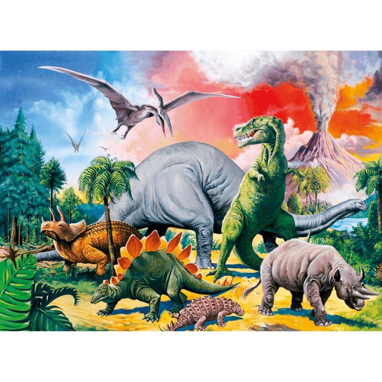 Pussel 100 bitar Dinosaurier, Övrigt
