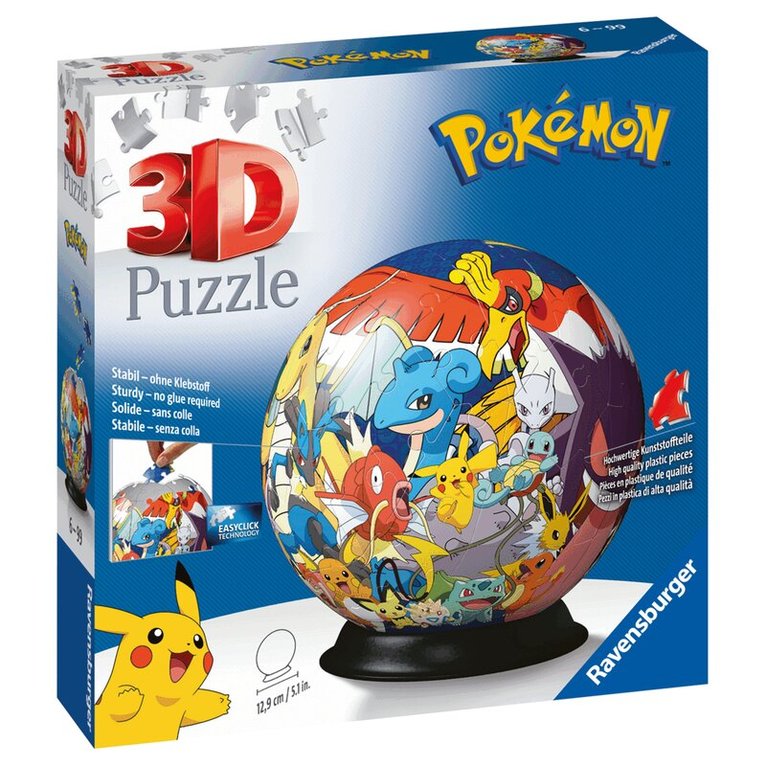 Pussel 72 bitar Pokémon 3D Ball, Övrigt. Tillgänglighet: Tillfälligt slut