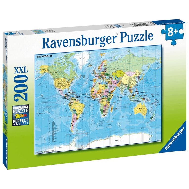 Pussel 200 bitar Map Of The World, Övrigt