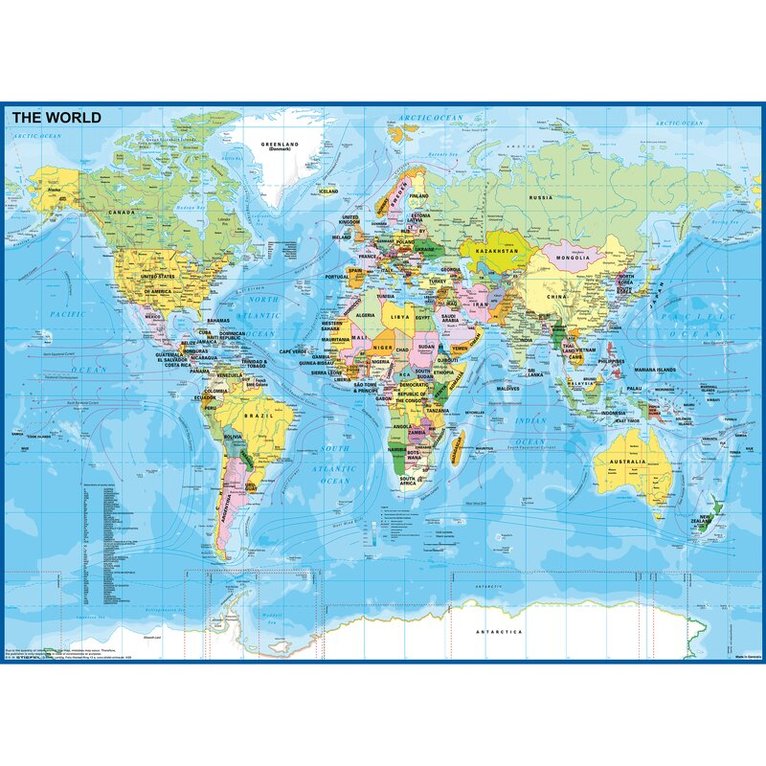 Pussel 200 bitar Map Of The World, Övrigt