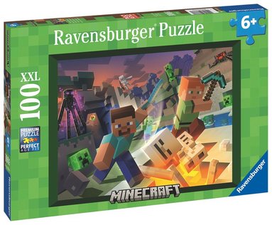 Pussel 100 bitar XXL - Minecraft Monster, Övrigt