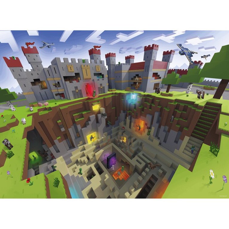 Pussel 300 bitar Minecraft Cutaway, Övrigt