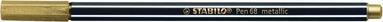 Fiberspetspenna Stabilo Pen 68 metallic guld