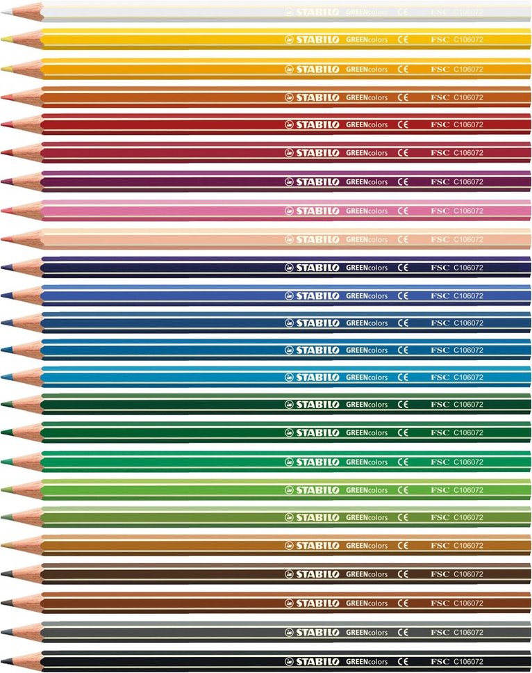 Färgpenna Stabilo Arty GREENcolors 24 färger, Övrigt