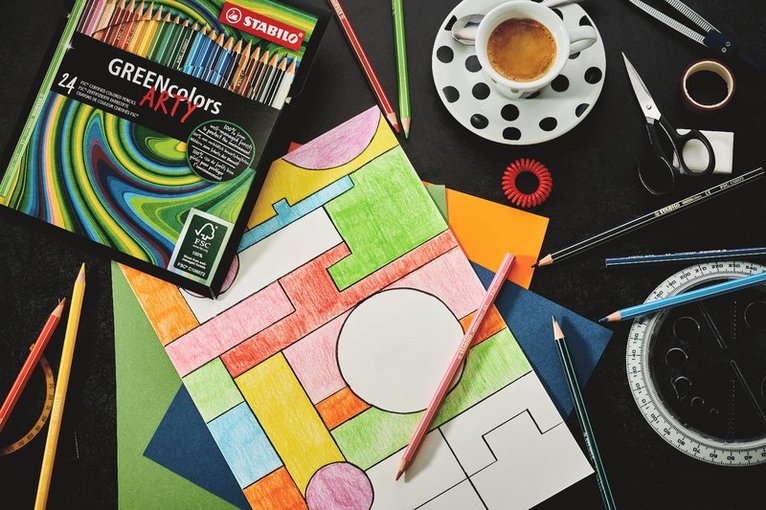 Färgpenna Stabilo Arty GREENcolors 24 färger, Övrigt