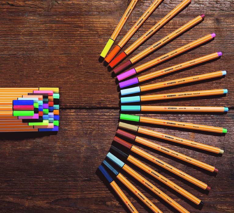 Fiberspetspenna Stabilo Point 88 Colorparade 20 färger, Övrigt