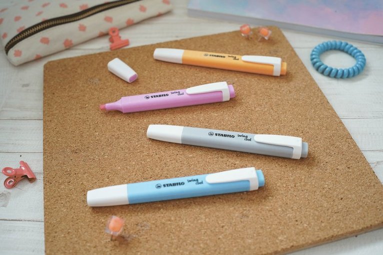 Överstrykningspenna Stabilo Swing Cool pastell 4 färger (Version 3), Övrigt