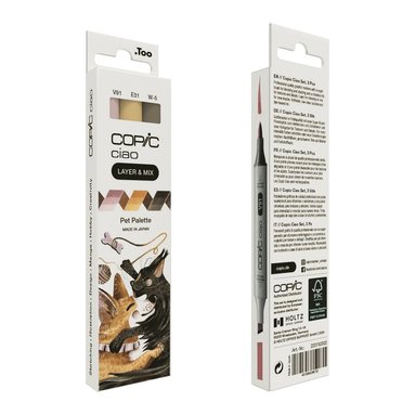 Marker Copic Ciao Layer & Mix 3-pack - Pet Palette