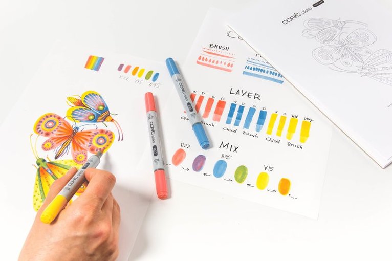 Marker Copic Ciao Layer & Mix 3-pack - Brilliant Palette, Övrigt