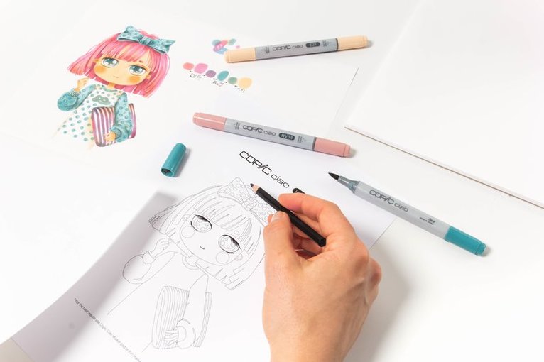 Marker Copic Ciao Layer & Mix 3-pack - Vibrant Palette, Övrigt