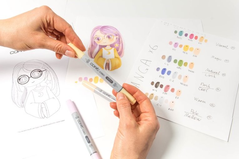 Marker Copic Ciao Layer & Mix 3-pack - Sunset Palette, Övrigt