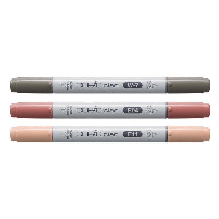 Marker Copic Ciao Layer & Mix 3-pack - Warm Palette, Övrigt