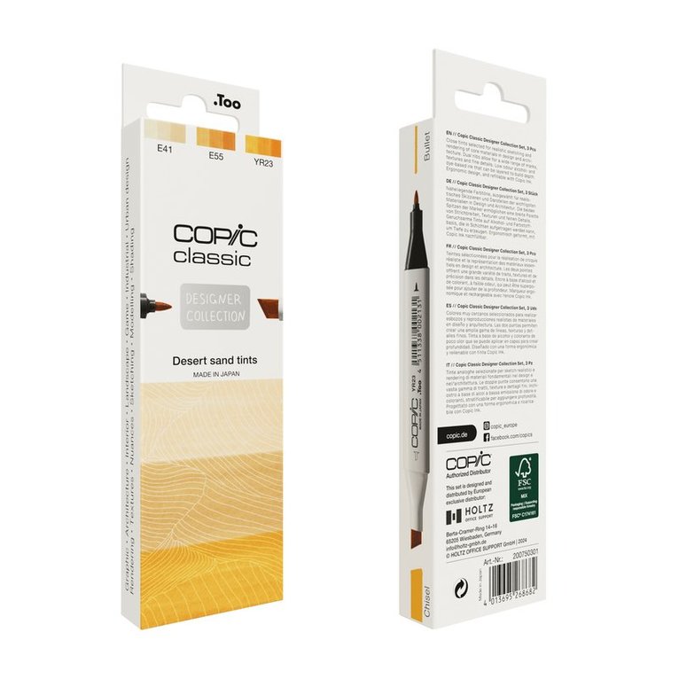 Marker Copic Classic Designer Collection 3-pack - Desert sand tints, Övrigt. Tillgänglighet: Lägg i varukorg