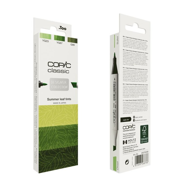 Marker Copic Classic Designer Collection 3-pack - Summer leaf tints, Övrigt. Tillgänglighet: Lägg i varukorg