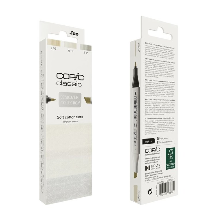 Marker Copic Classic Designer Collection 3-pack - Soft cotton tints, Övrigt. Tillgänglighet: Lägg i varukorg