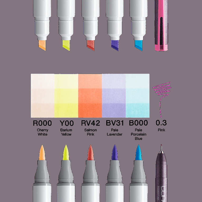 Marker Copic Ciao 5+1 Manga Hana, Övrigt
