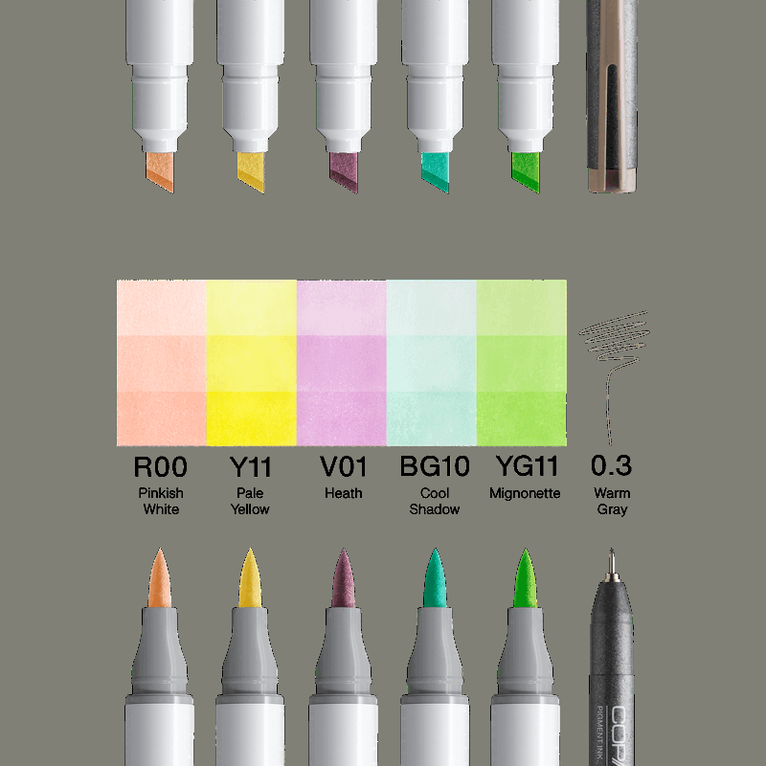 Marker Copic Ciao 5+1 Manga  Kawaii, Övrigt
