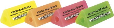 Penngrepp/radergummi Eberhard Faber triangulärt neon, Övrigt
