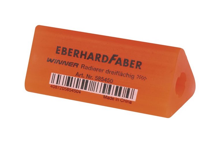 Penngrepp/radergummi Eberhard Faber triangulärt neon, Övrigt