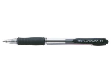 Kulspetspenna Super Grip Fine 0,7 Svart, Pilot