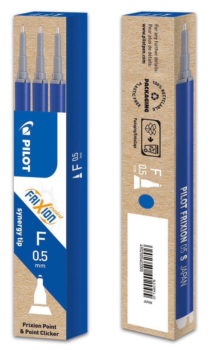 Refill Frixion Point 0.5 Synergy-Tip 3-pack blå, Övrigt