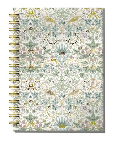 Anteckningsbok B5 linjerad spiralbunden - William Morris, Övrigt