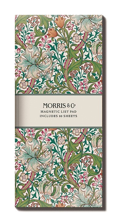 Att göra-lista med magnet 22x10cm - Morris & Co : Golden Lily, Övrigt