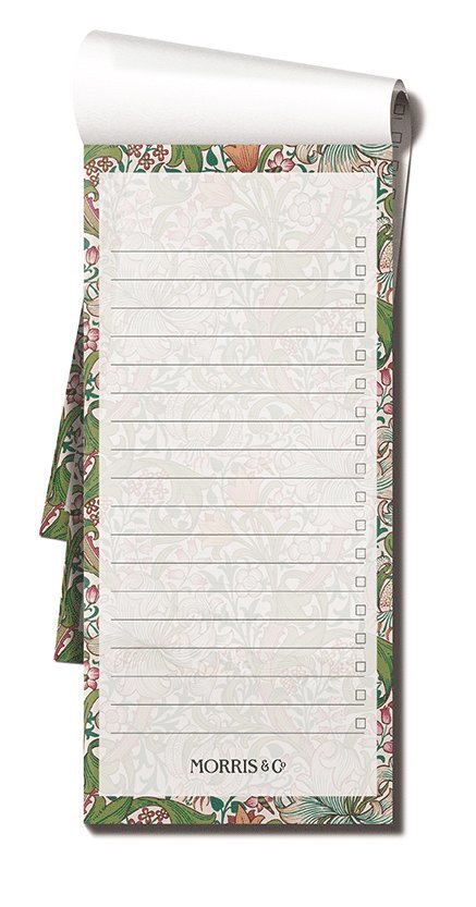 Att göra-lista med magnet 22x10cm - Morris & Co : Golden Lily, Övrigt