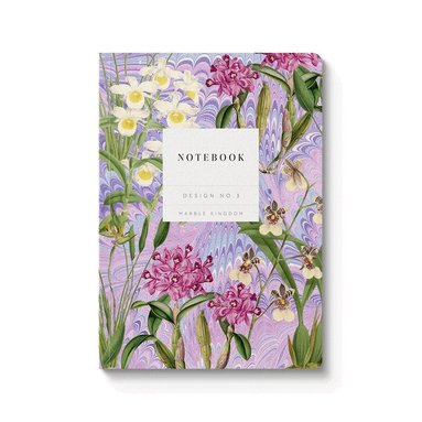 Anteckningsbok A5 linjerad - Marble Orchids, Övrigt