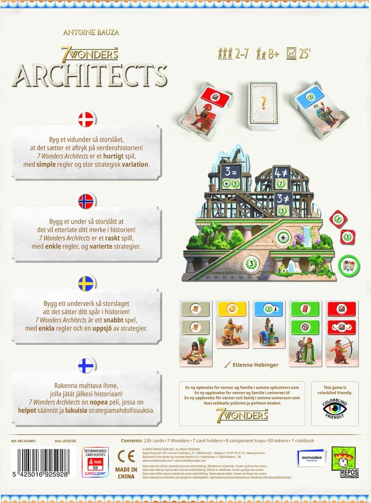7 Wonders Architects (Nordic), Övrigt