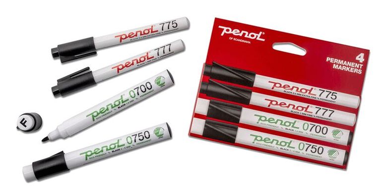 Märkpenna Penol 775, 777, 0700, 0750 svart, Övrigt. Tillgänglighet: Lägg i varukorg