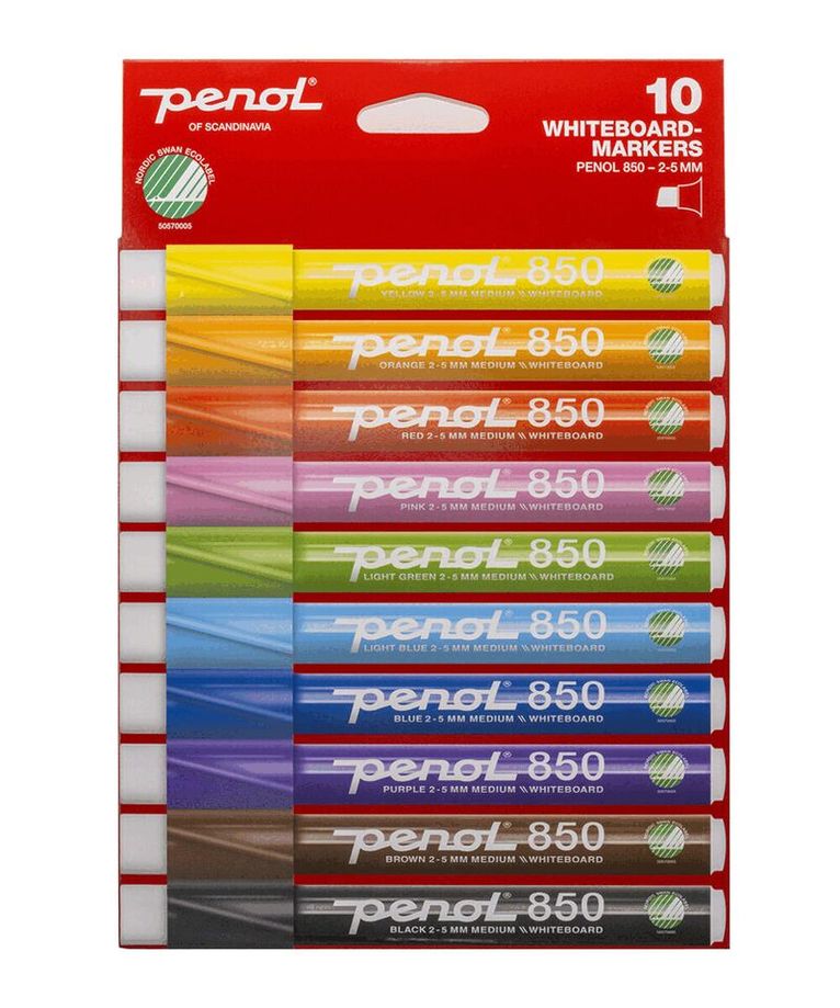 Whiteboardpenna Penol 850 2-5mm 10 färger, Övrigt. Tillgänglighet: Lägg i varukorg