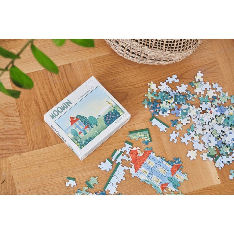 Pussel 200 bitar Mumin Art Puzzle grön, Övrigt