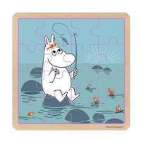 Tr�pussel 16 bitar Moomin Fishing