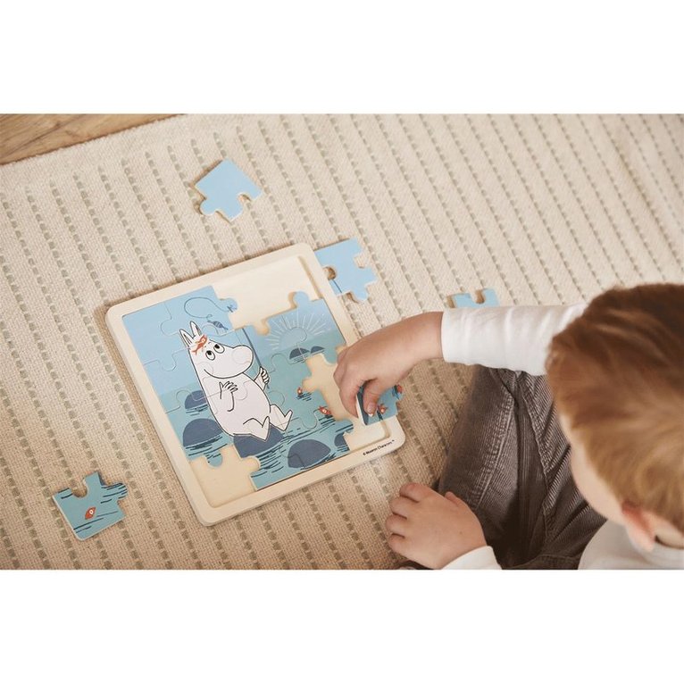Träpussel 16 bitar Moomin Fishing, Övrigt