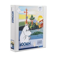 Pussel 1000 bitar Art Puzzle Moomin On Bridge
